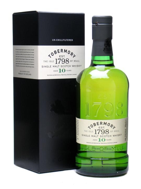托本莫瑞10年单一麦芽威士忌Tobermory 10YO Single Malt Whisky】价格_