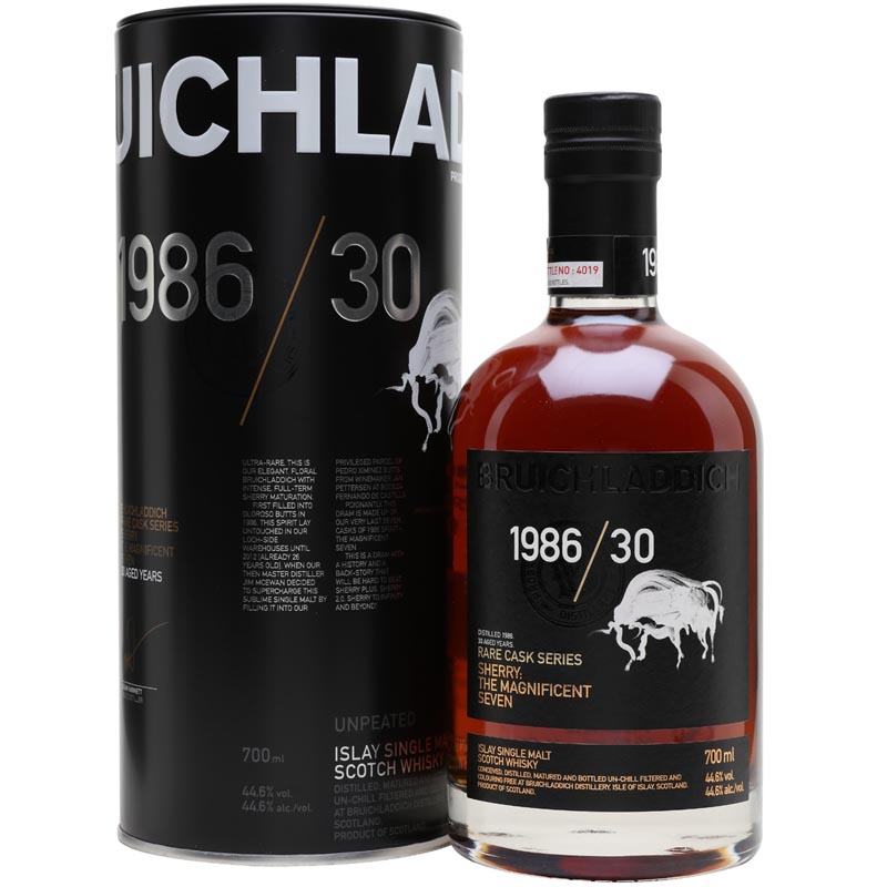 布赫拉迪1986/30年七子争辉单一麦芽威士忌Bruichladdich 1986/30 The