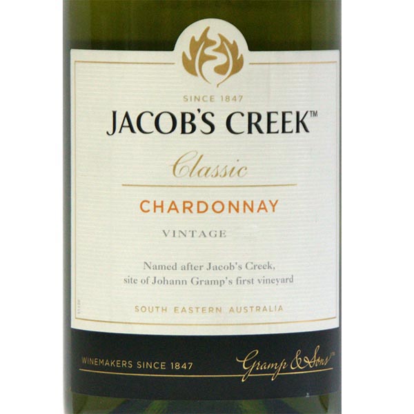 【杰卡斯经典霞多丽干白葡萄酒jacob#039;s creek c