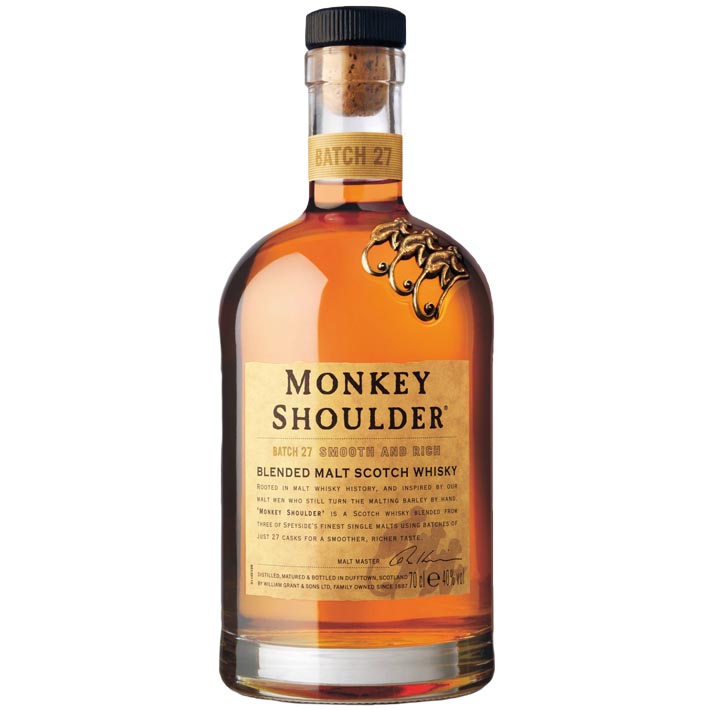 猴子肩膀混合麦芽苏格兰威士忌 Monkey Shoulder Blended Malt Scotch Whisky 700ml