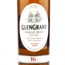 格兰冠16年单一麦芽苏格兰威士忌 Glen Grant Aged 16 Years Single Malt Scotch Whisky 700ml