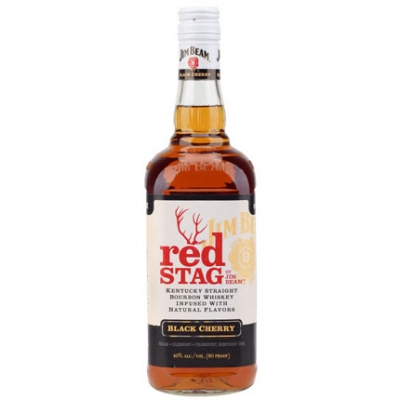 占边红鹿波本威士忌 Jim Beam Red Stag Bourbon Whiskey 750ml