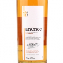 安努克12年单一麦芽苏格兰威士忌 AnCnoc 12 Years Old Highland Single Malt Scotch Whisky 700ml