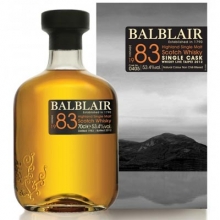 巴布莱尔1983年单桶单一麦芽苏格兰威士忌 Balblair Vintage 1983 Single Cask Highland Single Malt Scotch Whisky 700ml