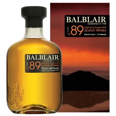 巴布莱尔1989年第三版单一麦芽苏格兰威士忌 Balblair Vintage 1989 3rd Release Highland Single Malt Scotch Whisky 700ml