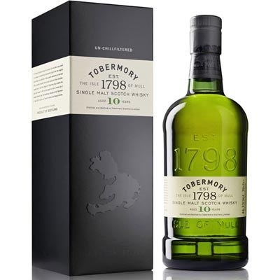 托本莫瑞10年单一麦芽苏格兰威士忌 Tobermory Aged 10 Years Single Malt Scotch Whisky 700ml
