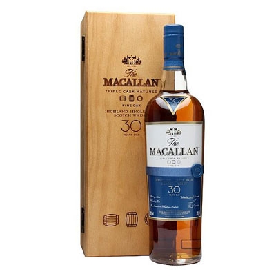 麦卡伦30年黄金三桶单一麦芽苏格兰威士忌 Macallan 30YO Fine Oak Triple Cask Matured Highland Single Malt Scotch Whisky 700ml
