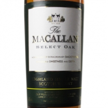 麦卡伦1824系列绿标卓越木桶单一麦芽苏格兰威士忌 Macallan Select Oak Highland Single Malt Scotch Whisky 1000ml