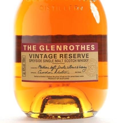 格兰路思年份珍藏单一麦苏格兰芽威士忌 Glenrothes Vintage Reserve Speyside Single Malt Scotch Whisky 700ml
