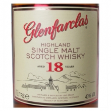 格兰花格18年单一麦芽苏格兰威士忌 Glenfarclas Aged 18 Years Highland Single Malt Scotch Whisky 1000ml