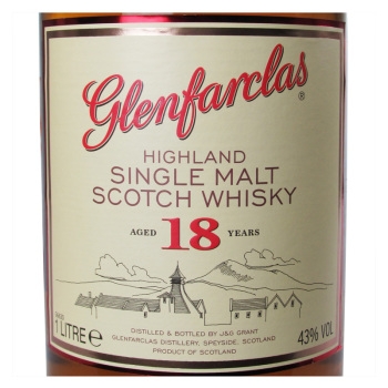 格兰花格18年单一麦芽苏格兰威士忌 Glenfarclas Aged 18 Years Highland Single Malt Scotch Whisky 1000ml