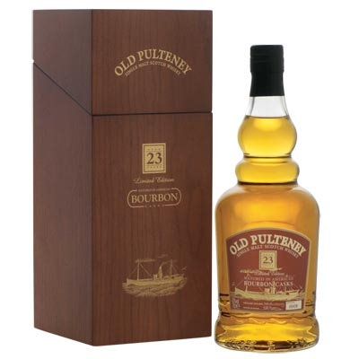 富特尼23年波本桶单一麦芽苏格兰威士忌 Old Pulteney Aged 23 Years Bourbon Casks Single Malt Scotch Whisky 700ml