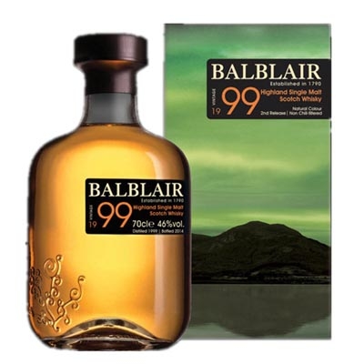 巴布莱尔1999年单一麦芽苏格兰威士忌 Balblair Vintage 1999 Highland Single Malt Scotch Whisky 700ml