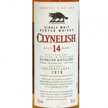 克里尼利基14年单一麦芽苏格兰威士忌 Clynelish Aged 14 Years Highland Single Malt Scotch Whisky 700ml