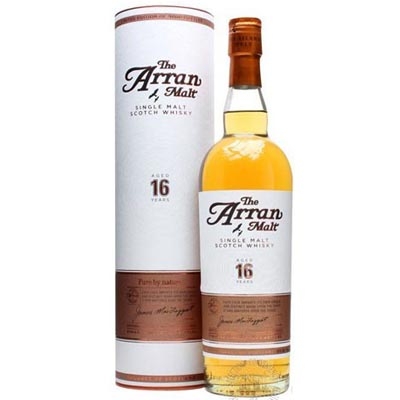 艾伦16年单一麦芽苏格兰威士忌 Arran Aged 16 Years Single Malt Scotch Whisky 700ml