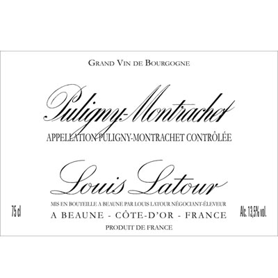 路易斯拉图酒庄普里尼蒙哈榭园干白葡萄酒 Louis Latour Puligny Montrachet 750ml