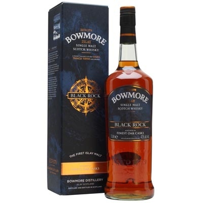 波摩黑岩单一麦芽苏格兰威士忌 Bowmore Black Rock Litre Islay Single Malt Scotland Whisky 1000ml