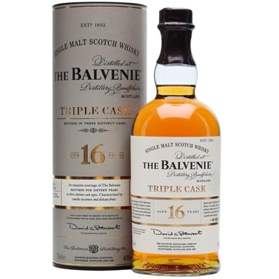 百富16年三桶单一麦芽苏格兰威士忌 The Balvenie Aged 16 Years Triple Cask Single Malt Scotch Whisky 700ml