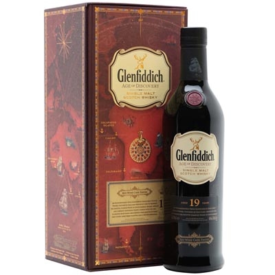 格兰菲迪大航海时代第三版19年红酒桶单一麦芽苏格兰威士忌 Glenfiddich 19YO Age of Disvonery Red Wine Cask Finish Single Malt Scotch Whisky 700ml