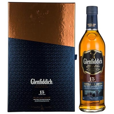 格兰菲迪15年酒厂限定版单一麦芽苏格兰威士忌礼盒 Glenfiddich 15 Years Old Distillery Edition Single Malt Scotch Whisky 700ml