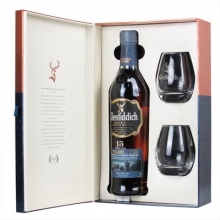 格兰菲迪15年酒厂限定版单一麦芽苏格兰威士忌礼盒 Glenfiddich 15 Years Old Distillery Edition Single Malt Scotch Whisky 700ml