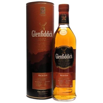 格兰菲迪14年单一麦芽苏格兰威士忌 Glenfiddich14YO Rich Oak Single Malt Scotch Whisky 700ml