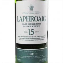 拉弗格15年限定200周年纪念版单一麦芽苏格兰威士忌 Laphroaig Aged 15 Years 200th Anniversary Islay Single Malt Scotch Whisky 700ml