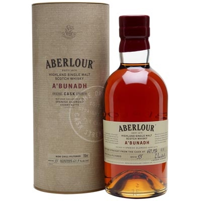 雅伯莱雪莉桶原酒单一麦芽苏格兰威士忌 Aberlour A'Bunadh Highland Single Malt Scotch Whisky 700ml