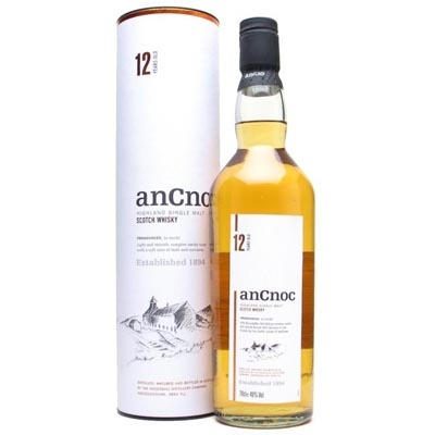 安努克12年单一麦芽苏格兰威士忌 AnCnoc 12 Years Old Highland Single Malt Scotch Whisky 700ml