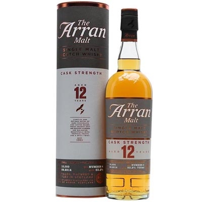 艾伦12年桶强单一麦芽苏格兰威士忌 Arran Aged 12 Years Cask Strength Single Malt Scotch Whisky 700ml