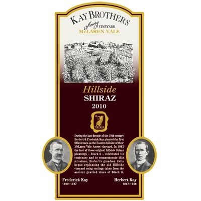 凯氏兄弟埃默里山腰西拉干红葡萄酒 Kay Brothers Amery Vineyards Hillside Shiraz 750ml