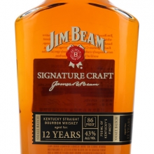 占边12年签名版小批量波本威士忌 Jim Beam Signature Craft 12 Year Old Small Batch Bourbon Whiskey 700ml