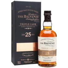 百富25年三桶单一麦芽苏格兰威士忌 The Balvenie 25YO Triple Cask Single Malt Scotch Whisky 700ml