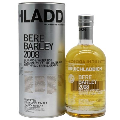 布赫拉迪贝雷大麦单一麦芽苏格兰威士忌2008版 Bruichladdich Bere Barley Unpeated Single Malt Scotch Whisky 2008 700ml