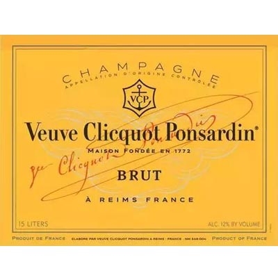 凯歌皇牌香槟 Veuve Clicquot Ponsardin Brut 750ml