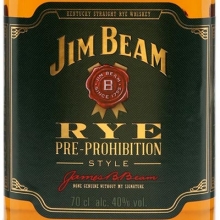 占边黑麦威士忌 Jim Beam Rye Pre-Prohibition Style Kentucky Straight Rye Whiskey 750ml