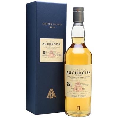 奥赫鲁斯克25年2016年特别版单一麦芽苏格兰威士忌 Auchroisk 25 Year Old Special Releases 2016 Single Malt Scotch Whisky 700ml