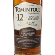 托明多尔12年雪莉桶单一麦芽苏格兰威士忌 Tomintoul Aged 12 Years Sherry Cask Speyside Glenlivet Single Malt Scotch Whisky 700ml