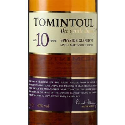 托明多尔10年单一麦芽苏格兰威士忌 Tomintoul Aged 10 Years Speyside Glenlivet Single Malt Scotch Whisky 700ml