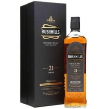 布什米尔21年单一麦芽爱尔兰威士忌 Bushmills Aged 21 Years Single Malt  Irish Whiskey 700ml（新旧包装随机发货）