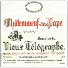老电报酒庄教皇新堡干红葡萄酒 Domaine du Vieux Telegraphe Chateauneuf-du-Pape La Crau 750ml