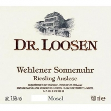 露森酒庄温勒内日晷园雷司令精选白葡萄酒 Dr. Loosen Wehlener Sonnenuhr Riesling Auslese 750ml