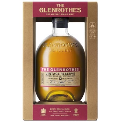 格兰路思年份首选12年单一麦芽苏格兰威士忌 Glenrothes Vintage Reserve 12 Years Old Speyside Single Malt Scotland Whisky 700ml