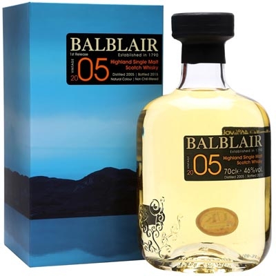 巴布莱尔2005年第一版单一麦芽苏格兰威士忌 Balblair Vintage 2005 1st Release Highland Single Malt Scotch Whisky 700ml