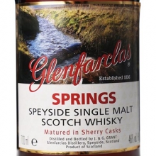 格兰花格泉水单一麦芽苏格兰威士忌 Glenfarclas Springs Speyside Single Malt Scotch Whisky 700ml