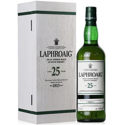 拉弗格25年单一麦芽苏格兰威士忌 Laphroaig Aged 25 Years Cask Strength Islay Single Malt Scotch Whisky 700ml