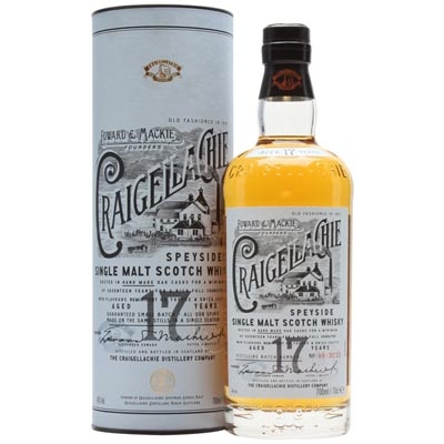 克莱嘉赫17年单一麦芽苏格兰威士忌 Craigellachie Aged 17 Years Speyside Single Malt Scotch Whisky 700ml