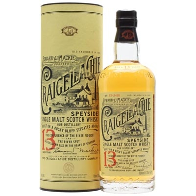克莱嘉赫13年单一麦芽苏格兰威士忌 Craigellachie Aged 13 Years Speyside Single Malt Scotch Whisky 700ml