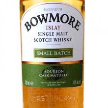 波摩小批量波本桶单一麦芽苏格兰威士忌 Bowmore Small Batch Bourbon Cask Matured Single Malt Scotch Whisky 700ml