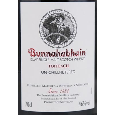 布纳哈本黑烟单一麦芽苏格兰威士忌 Bunnahabhain Toiteach Islay Single Malt Scotch Whisky 700ml